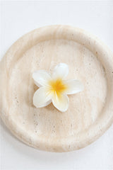 Island Girl Claw Clip Frangipani White