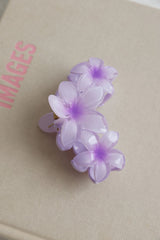 Flowers In Her Hair Claw Clip Purple