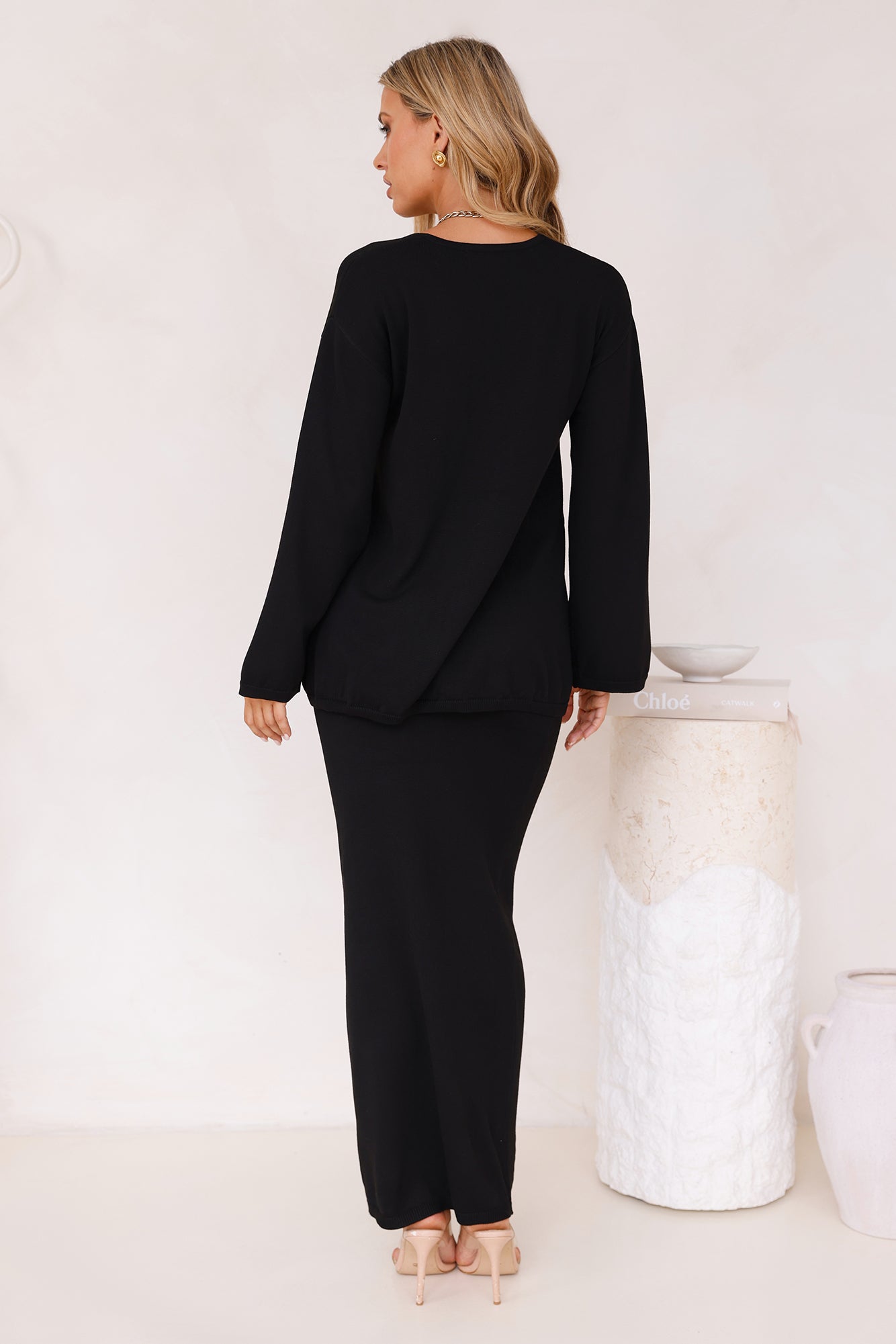 August Oversized Top Black