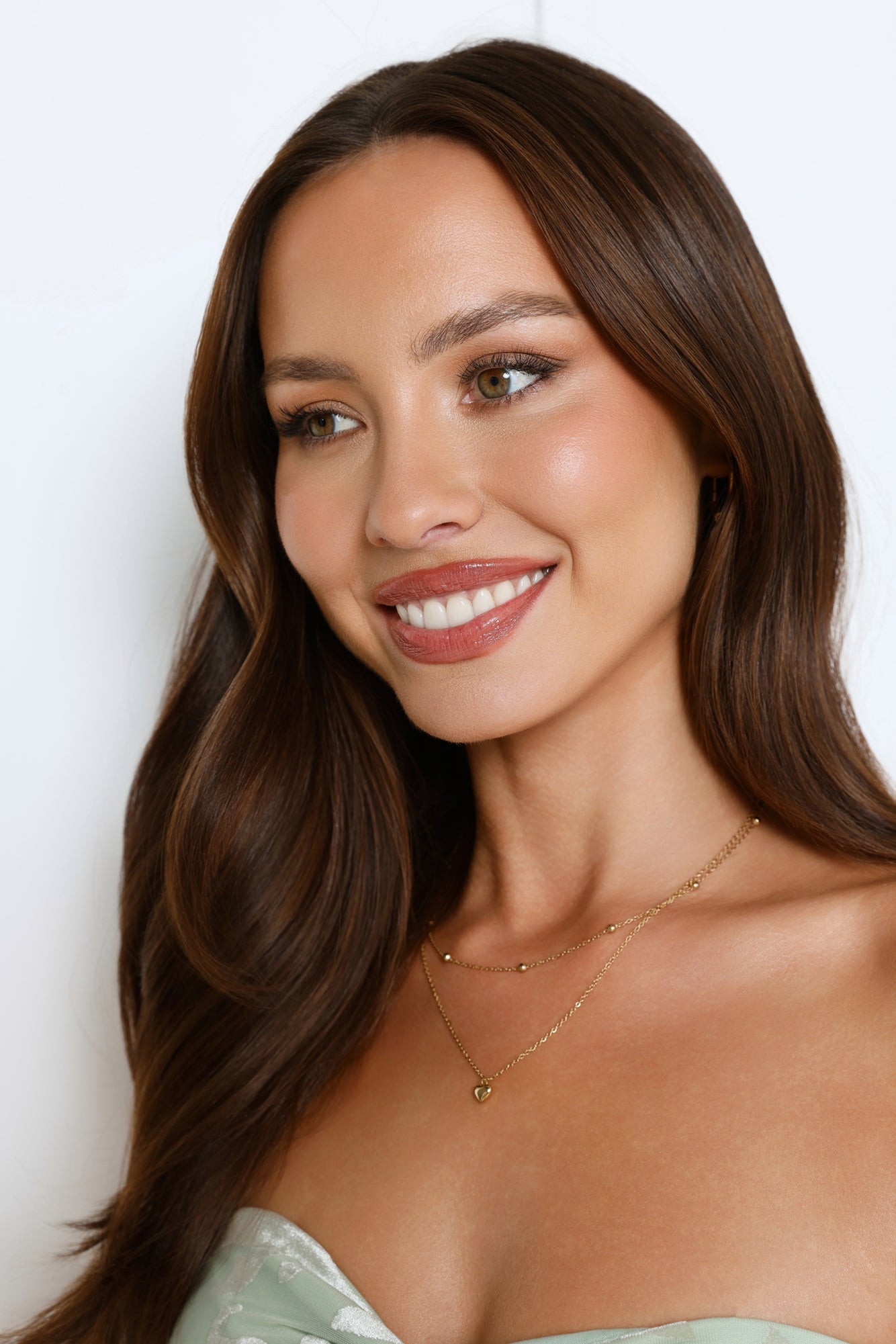 18k Gold Plated Pretty One Necklace Gold