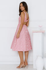 All Things Girly Midi Dress Pink