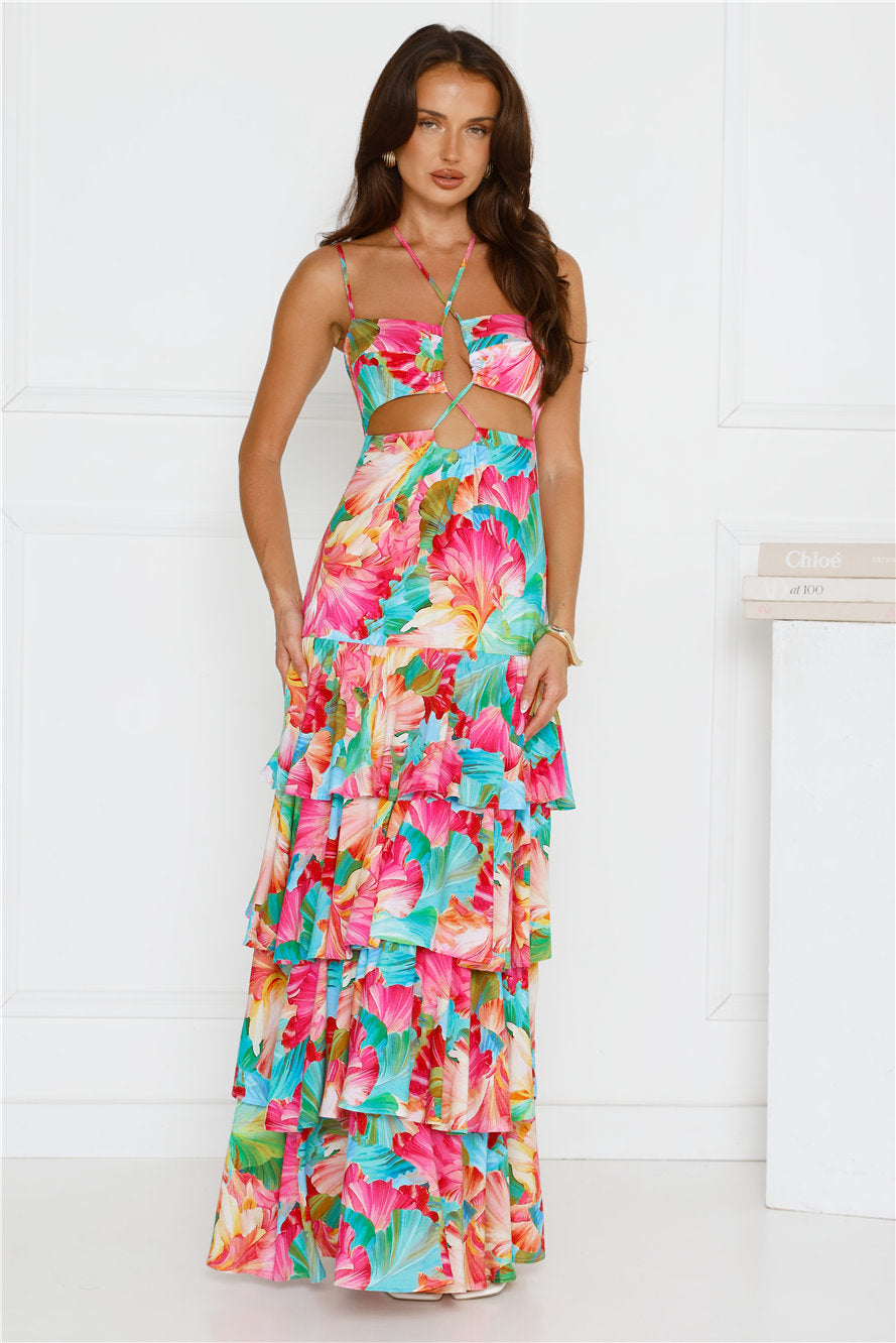 Fiesta In Paradise Maxi Dress Floral