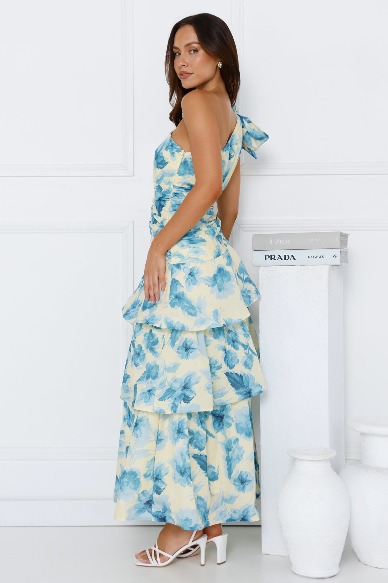 Illuminating Life One Shoulder Maxi Dress Yellow