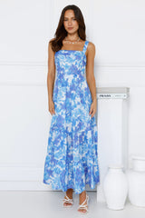 Heated Sun Maxi Dress Blue