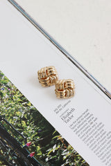 18k Gold Plated Shimmer Earrings Gold