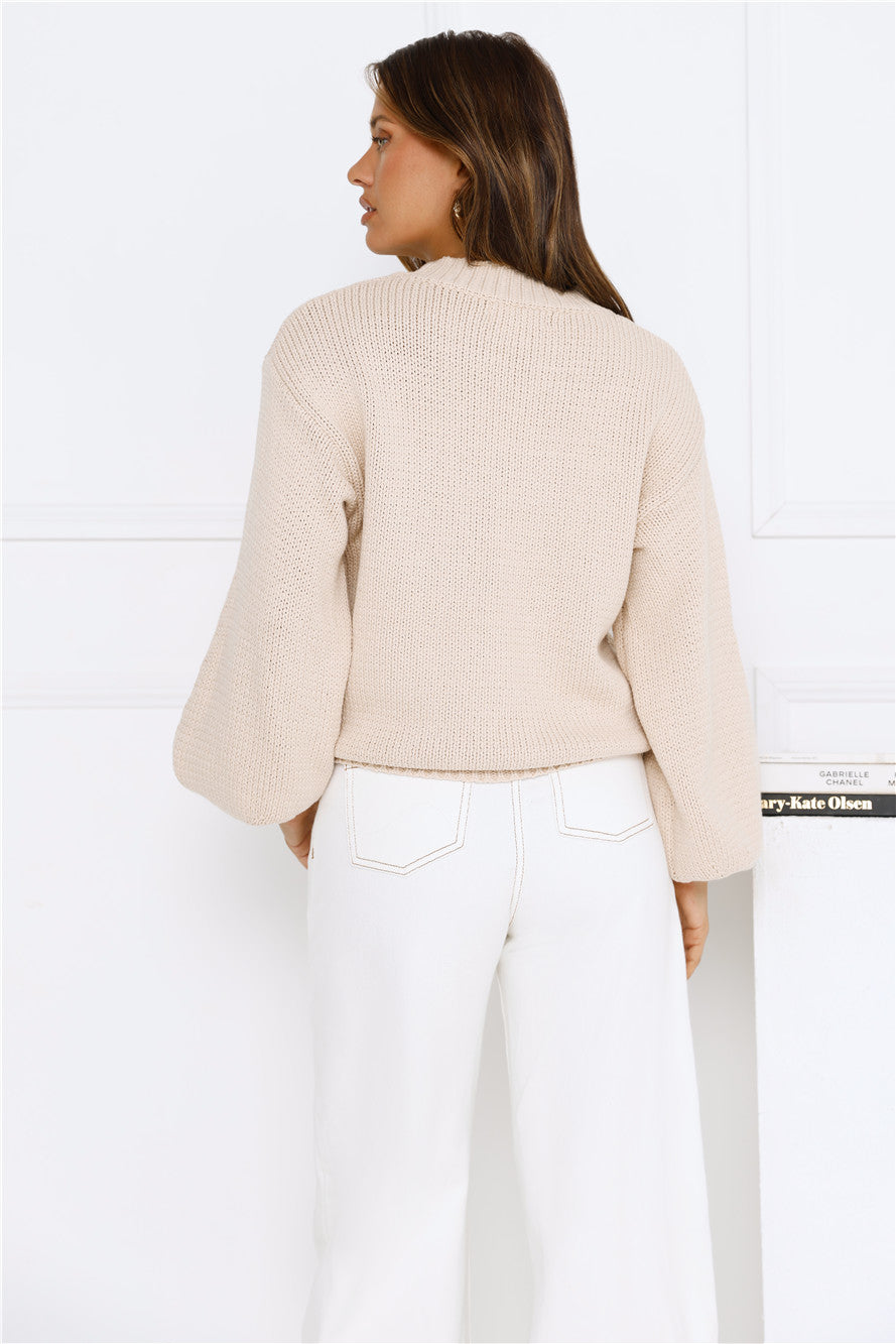First Light Knit Sweater Cream