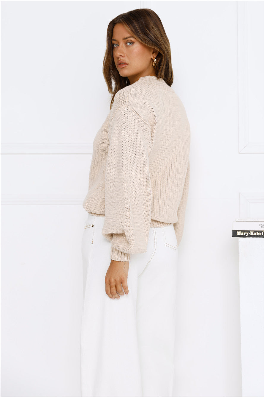 First Light Knit Sweater Cream