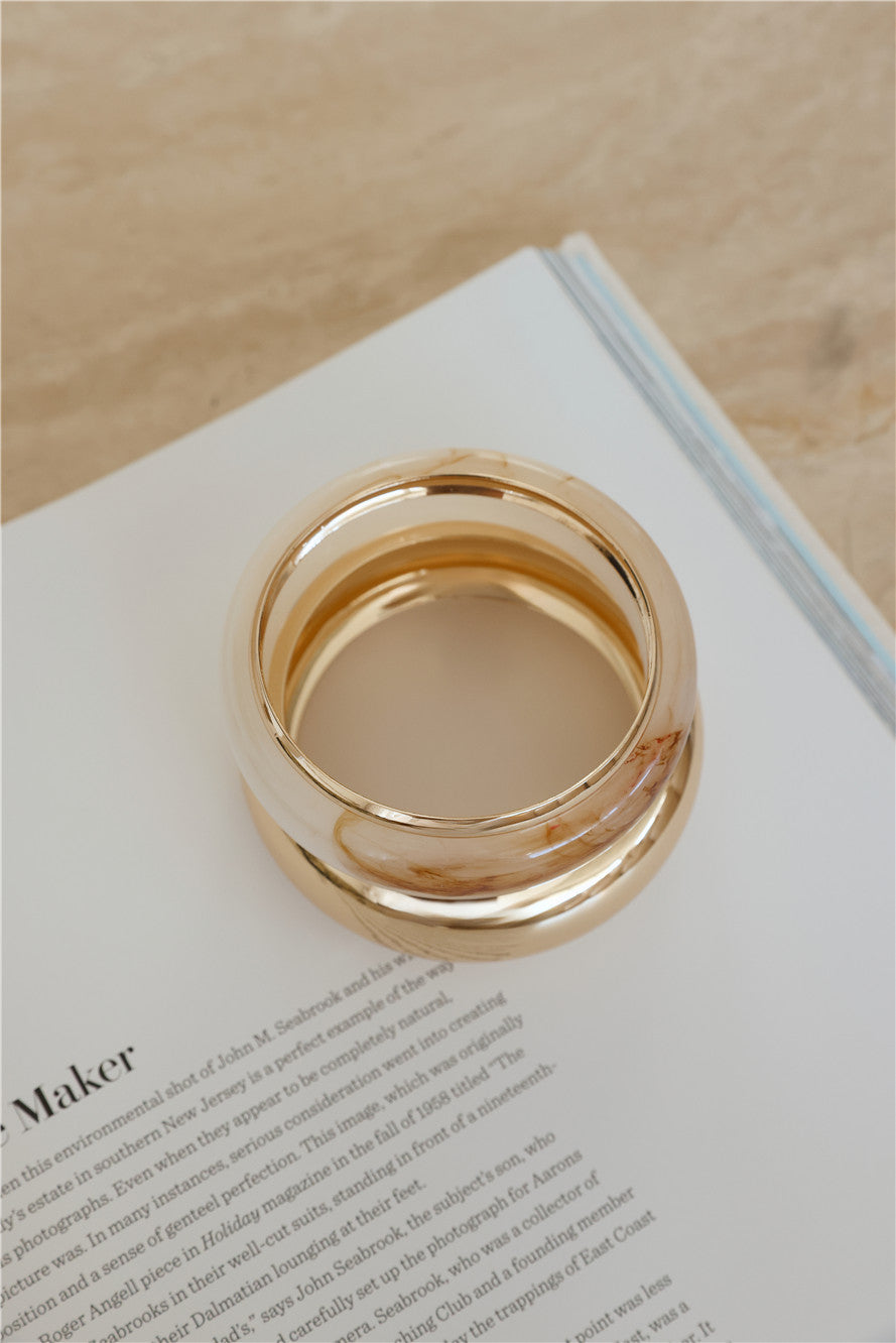 Akira Bangle 3pk Gold