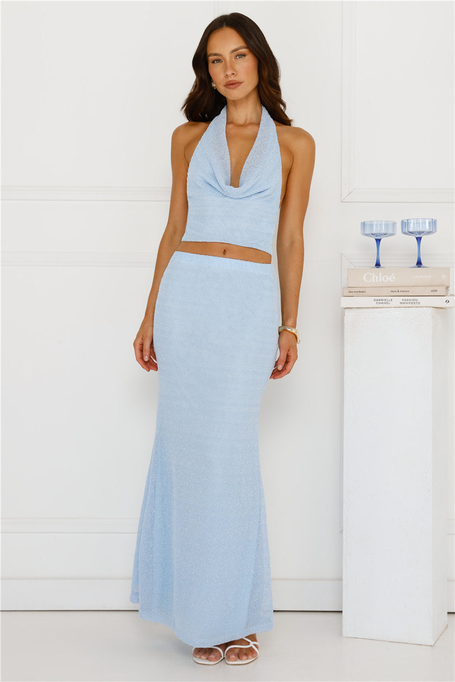 Inspo Maxi Skirt Blue