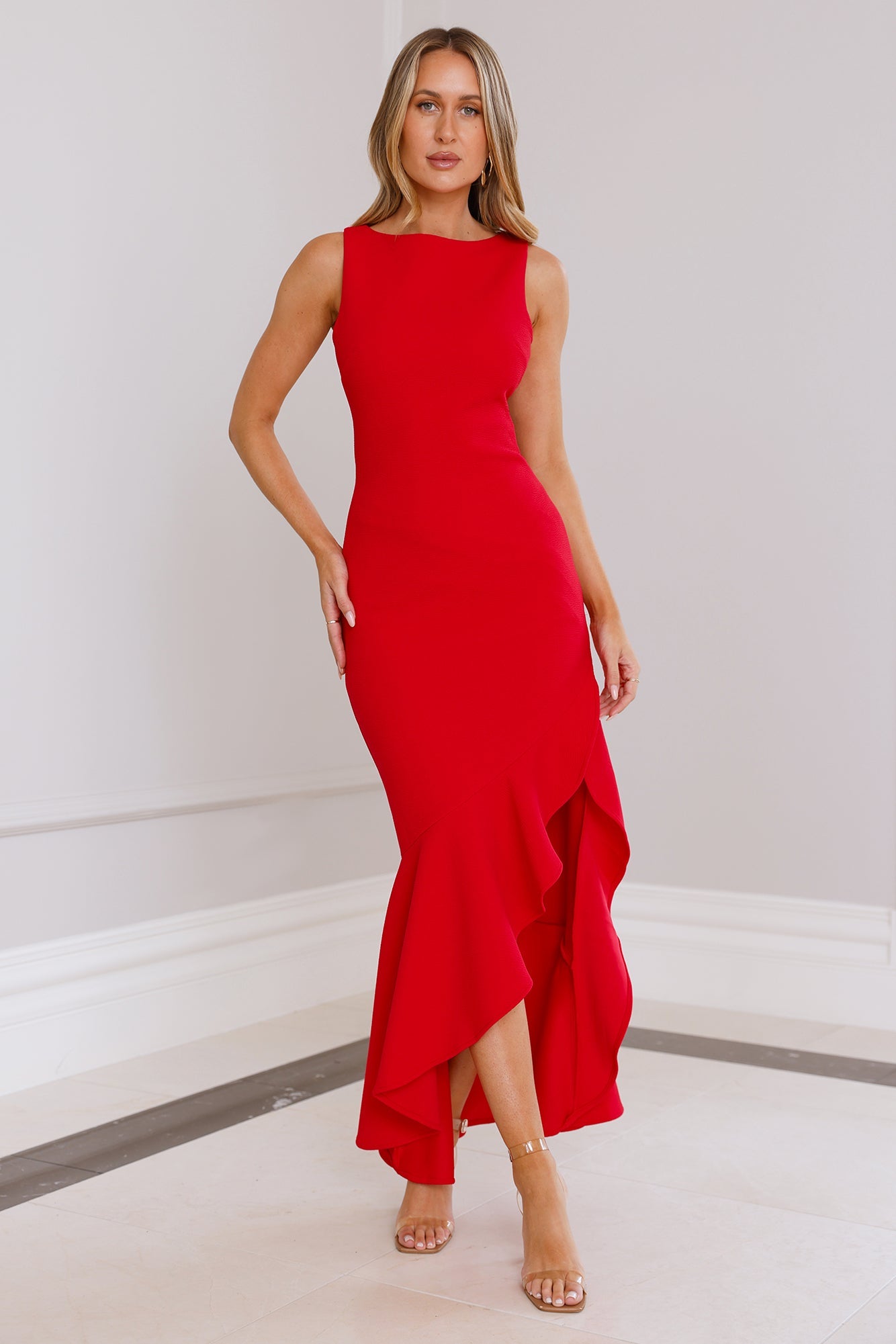Party City Maxi Dress Red