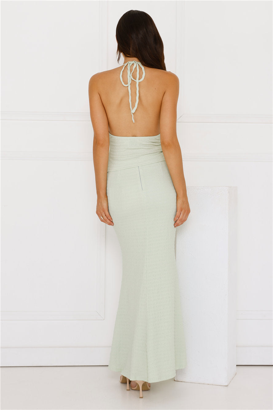 Cloudscape Maxi Skirt Sage
