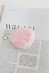 Fluffy Compact Mirror Pink