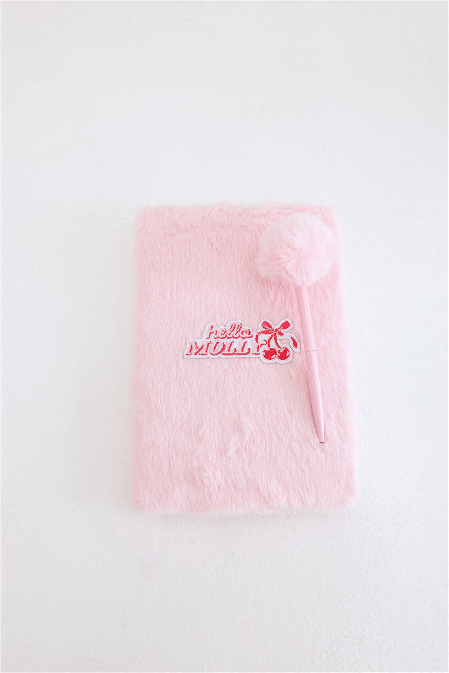 Fluffy Notebook Pink