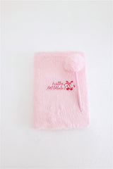 Fluffy Notebook Pink