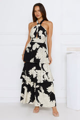 Isla Dream Halter Maxi Dress Black