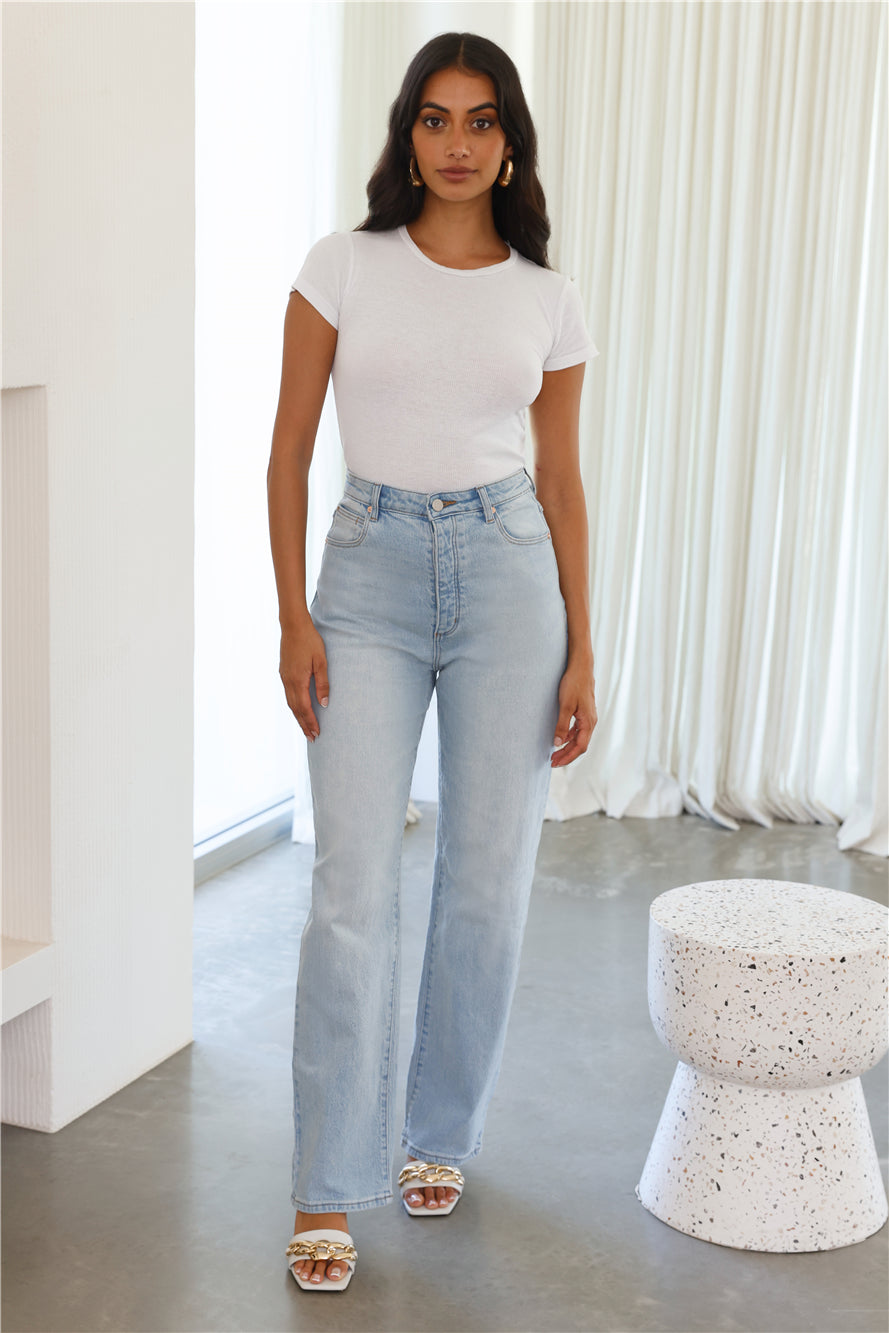 ABRAND A Carrie Jean Odessa Rcy Light Vintage Blue