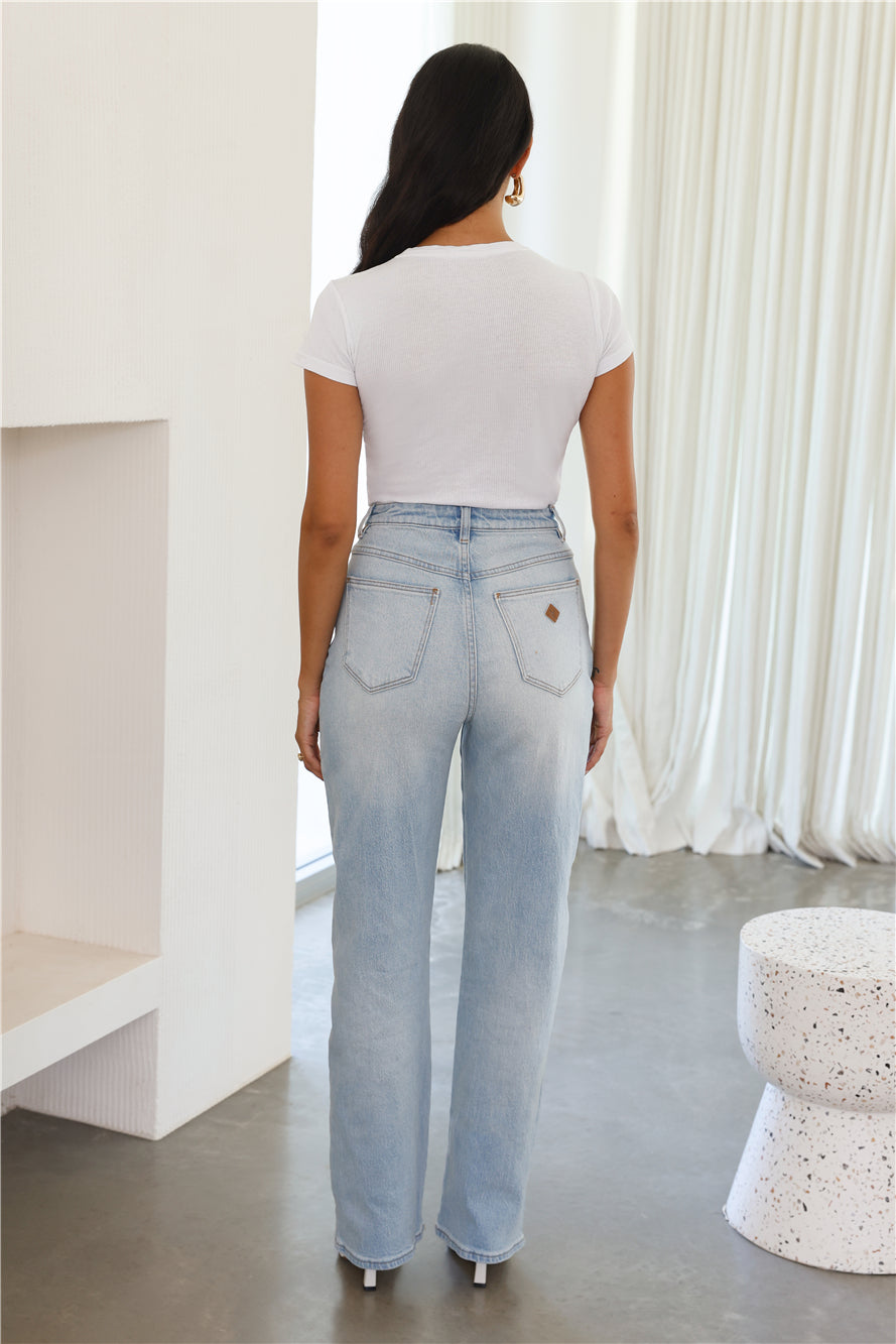 ABRAND A Carrie Jean Odessa Rcy Light Vintage Blue