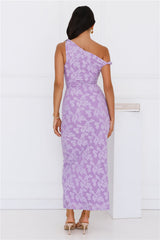Favourable Off Shoulder Maxi Dress Purple