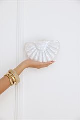 Malibu Side Clutch White