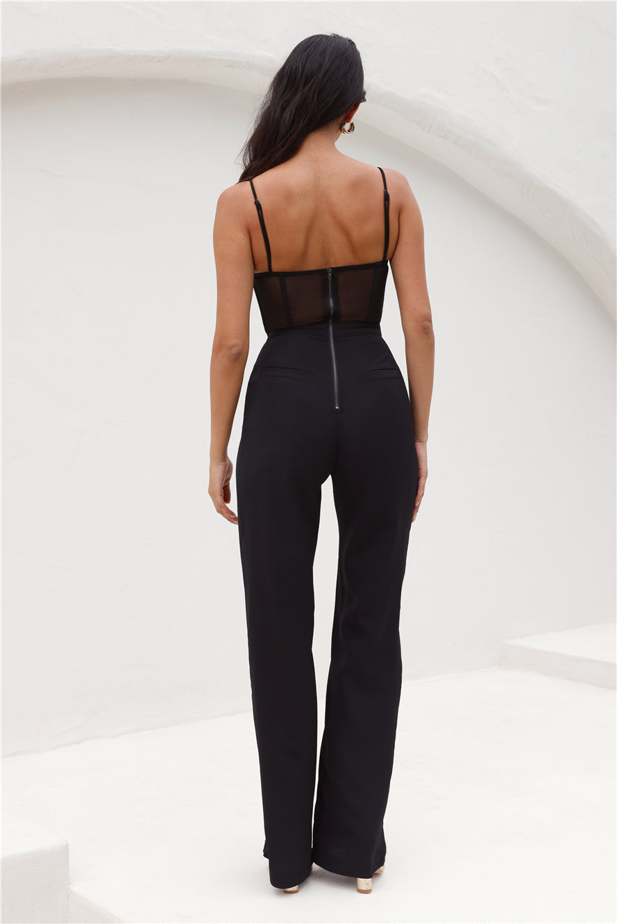 Mission To Party Jumpsuit Black