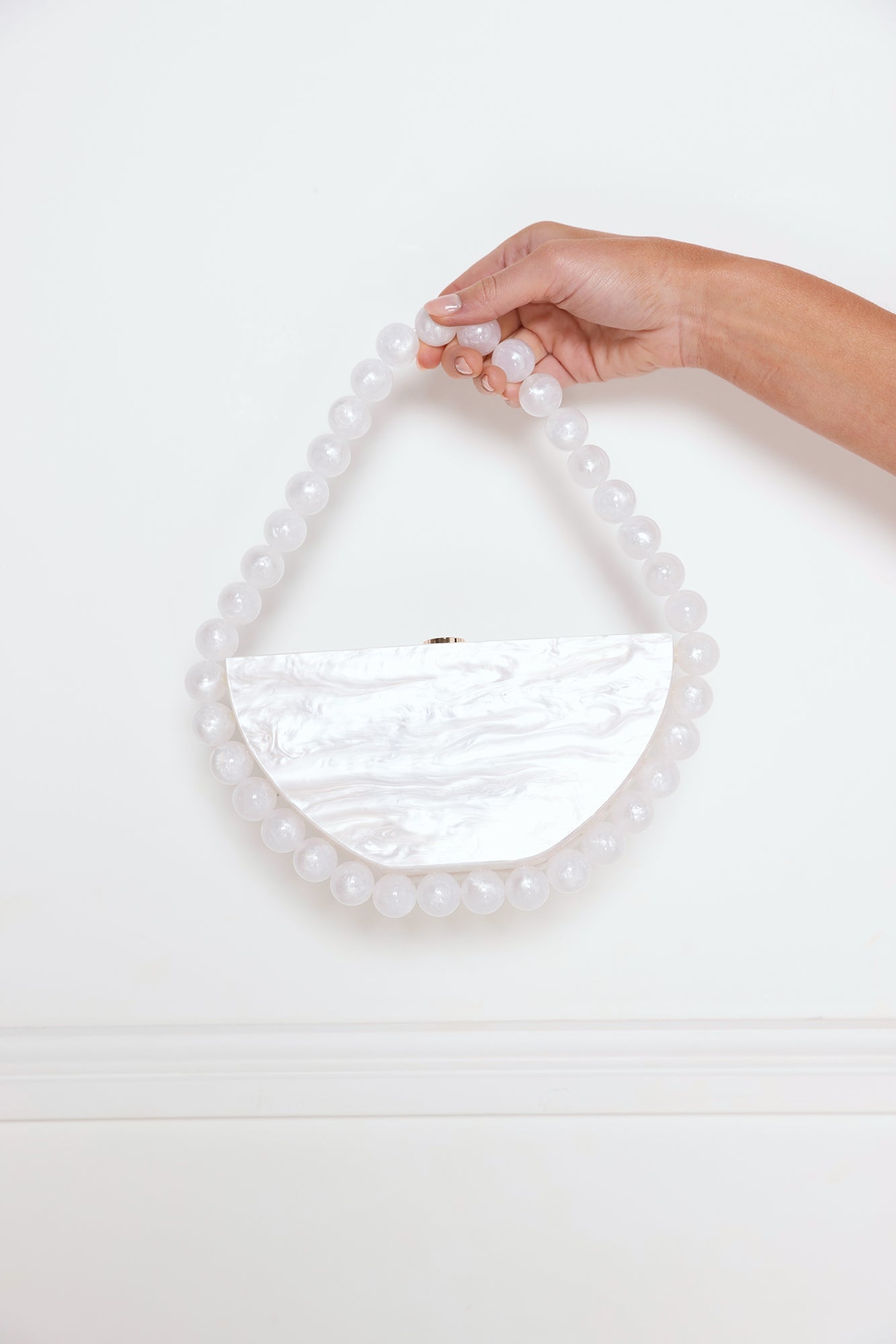 Bayside Clutch White
