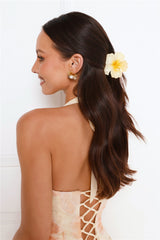 Daisy Dew Claw Clip Yellow