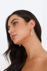 18k Gold Plated Beauty Gems Earrings Gold