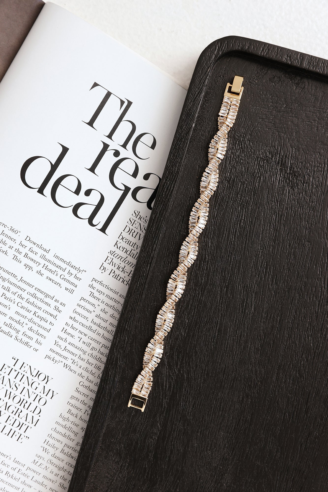 Crystal Gaze Bracelet Gold