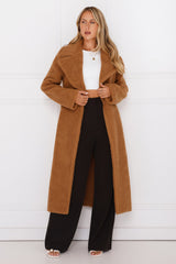 Luxe Teddy Coat Camel