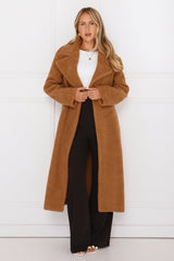 Luxe Teddy Coat Camel