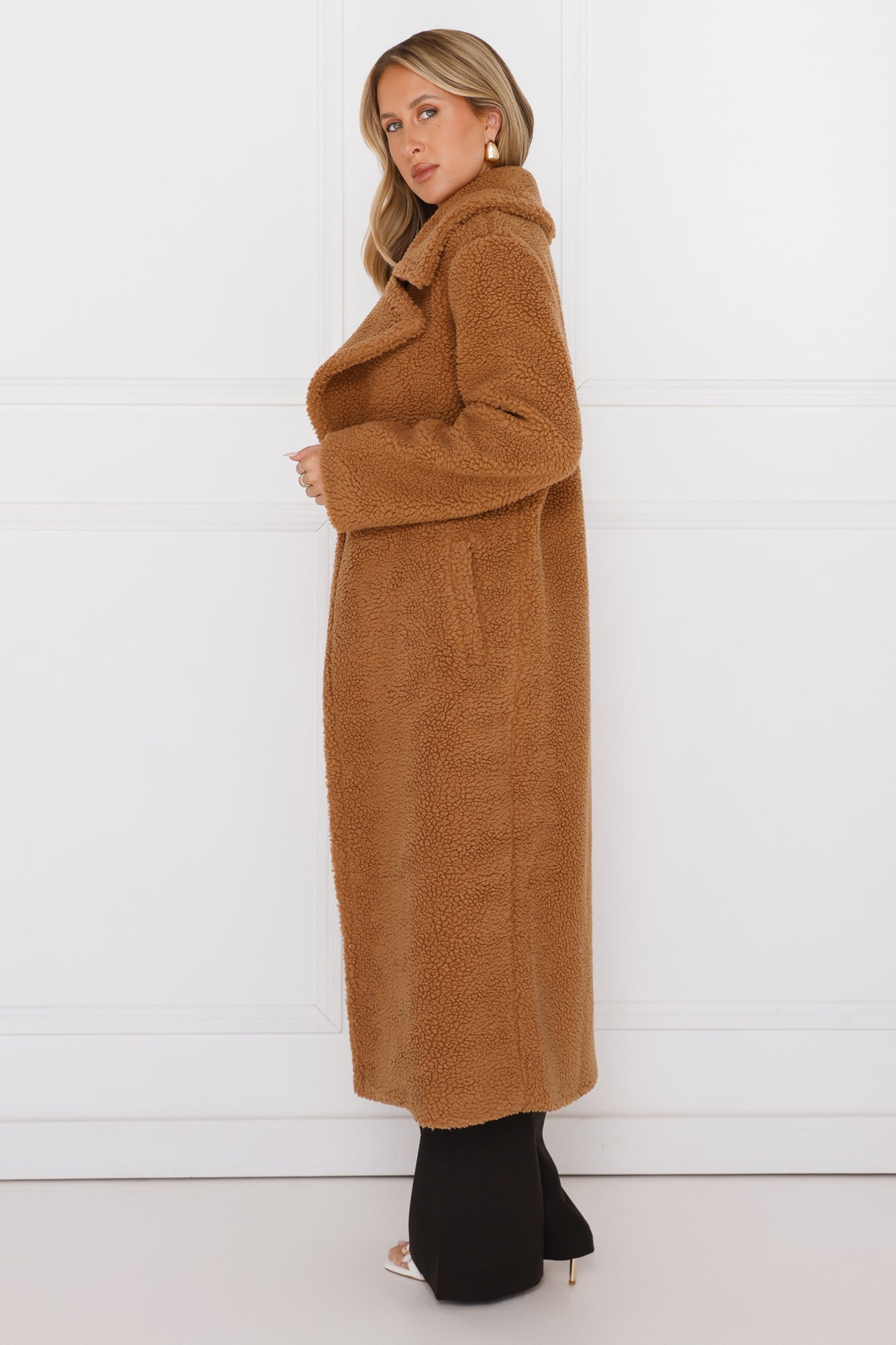 Luxe Teddy Coat Camel