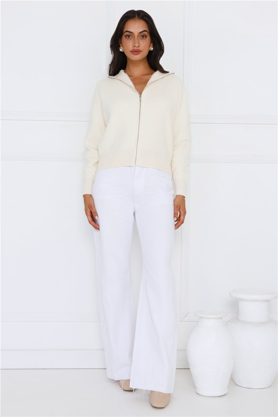 Embracing Comfort Knit Cardigan Beige