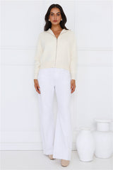 Embracing Comfort Knit Cardigan Beige