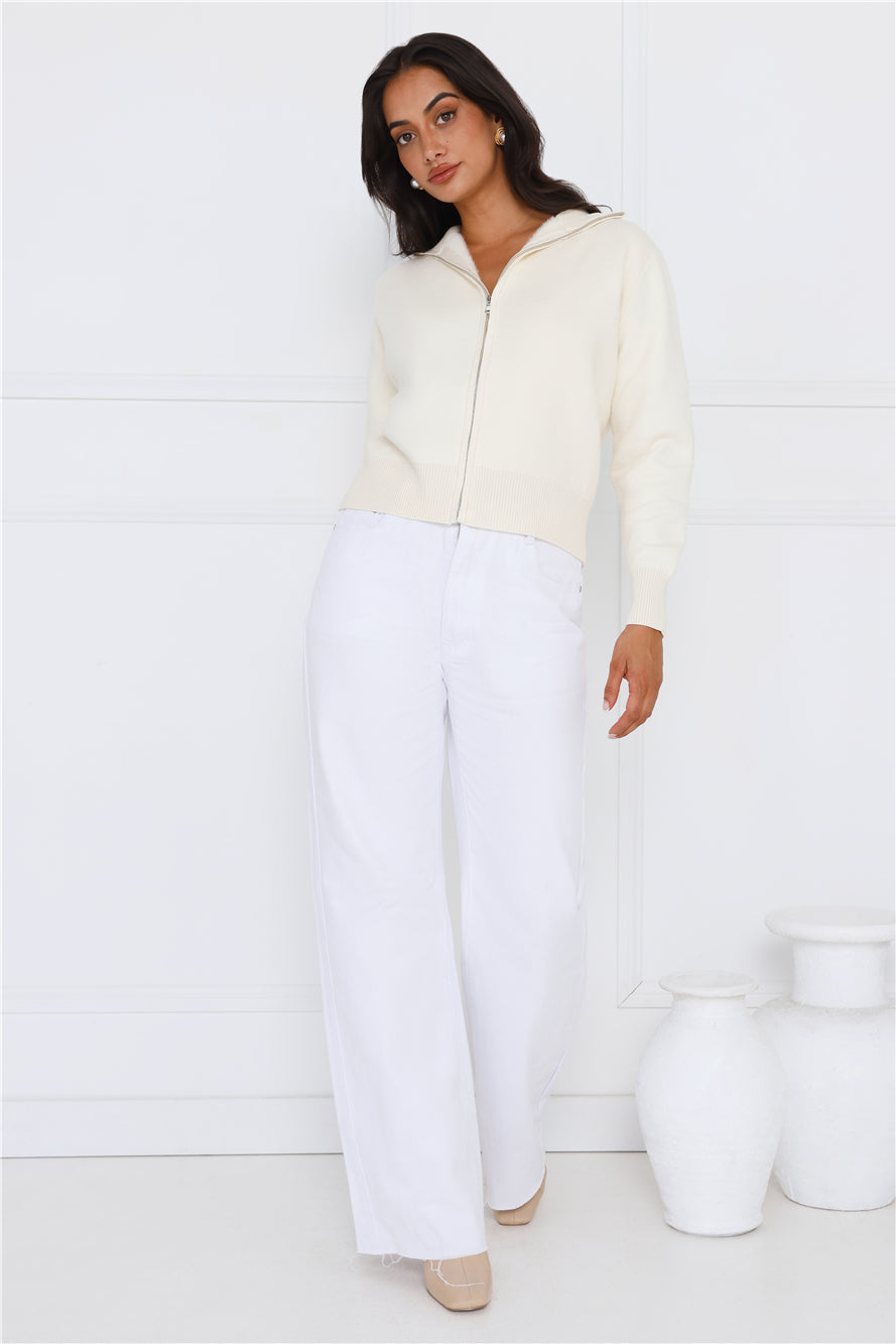 Embracing Comfort Knit Cardigan Beige