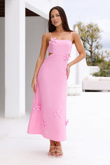 Lush Blooms Maxi Dress Pink