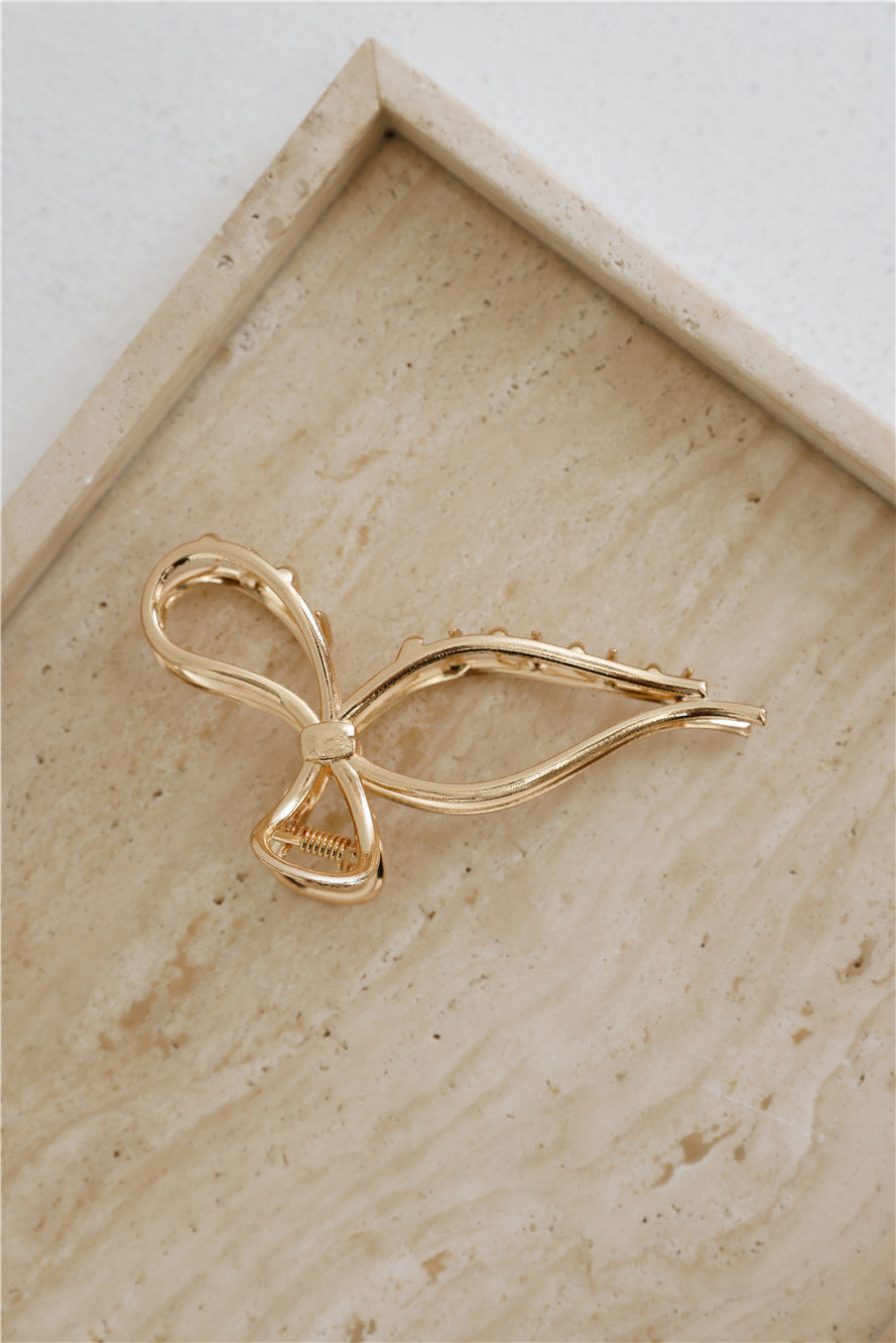 Coquette Vibe Claw Clip Gold