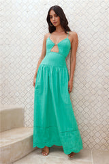HELLO MOLLY Winery On The Coast Maxi Dress Green