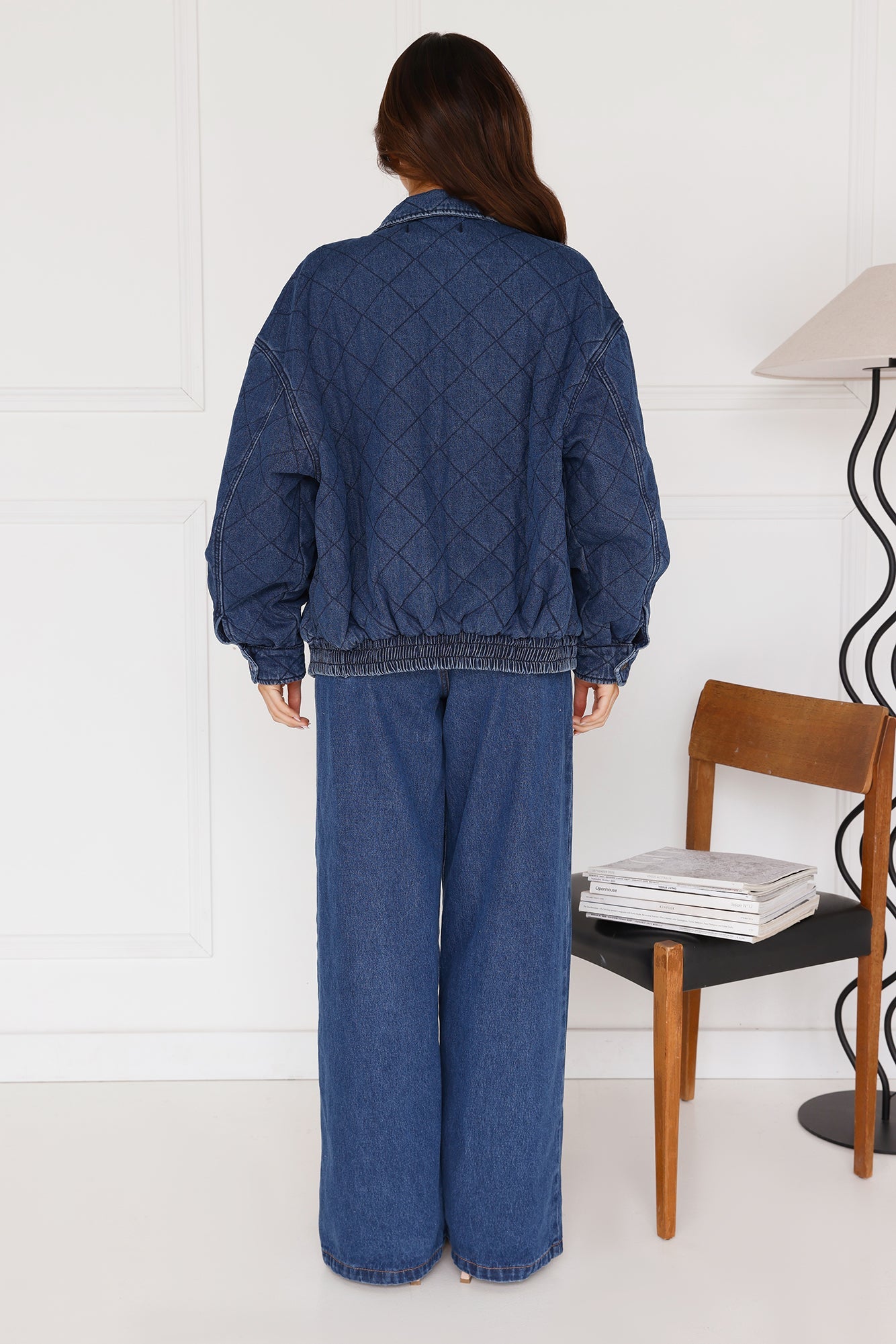 LIONESS Kenny Bomber Dark Denim