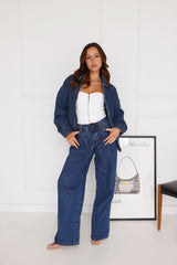 LIONESS Kenny Bomber Dark Denim
