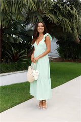 Beachy Charms Maxi Dress Mint