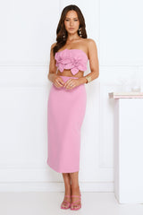 Call Me Darling Midi Skirt Pink