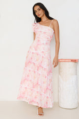 Chic Encounters Mesh Maxi Dress Print