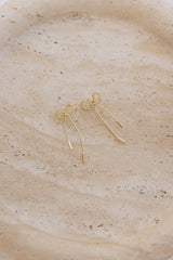Lovely Bow Earrings Gold