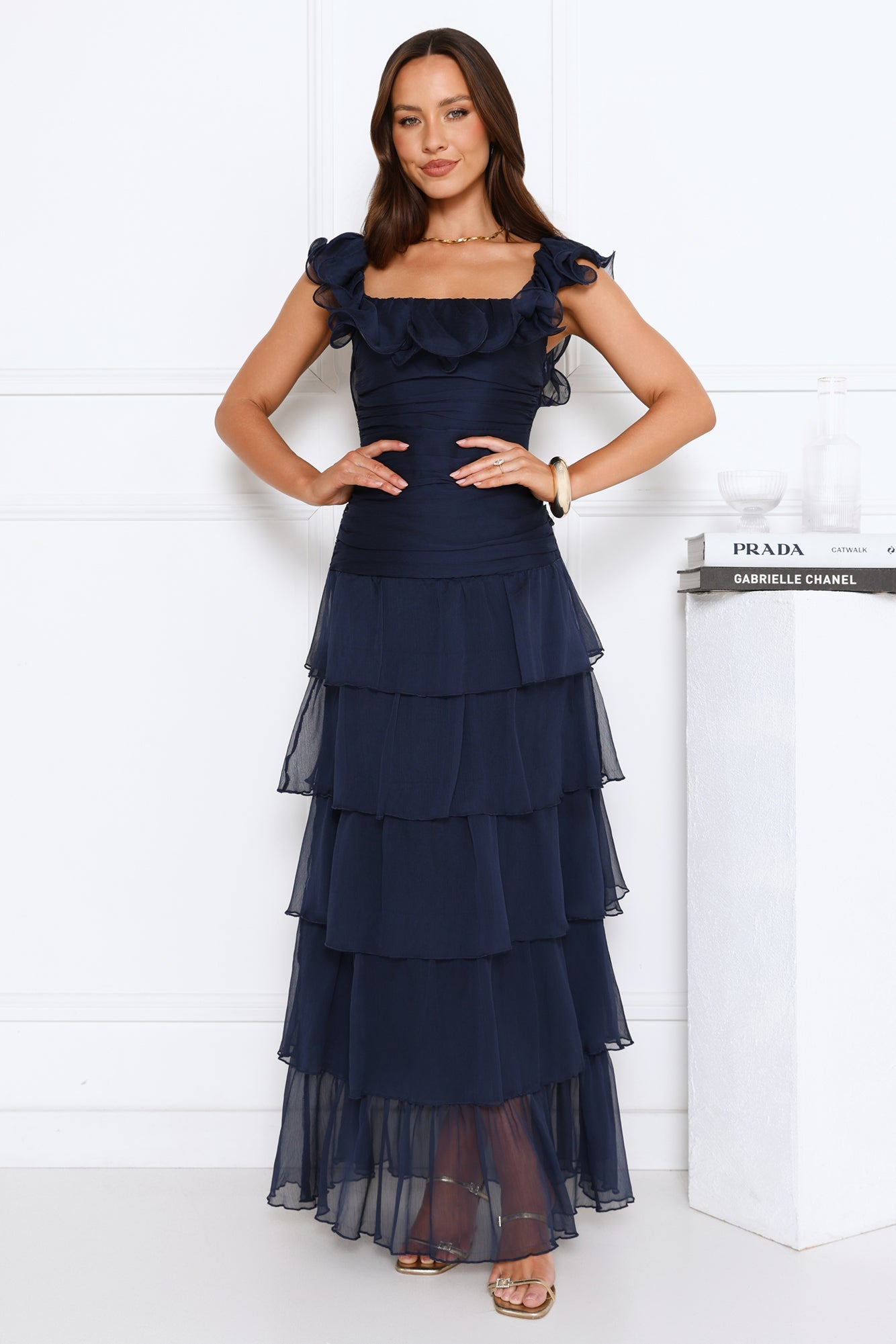 Dreamweaver's Kiss Maxi Dress Navy