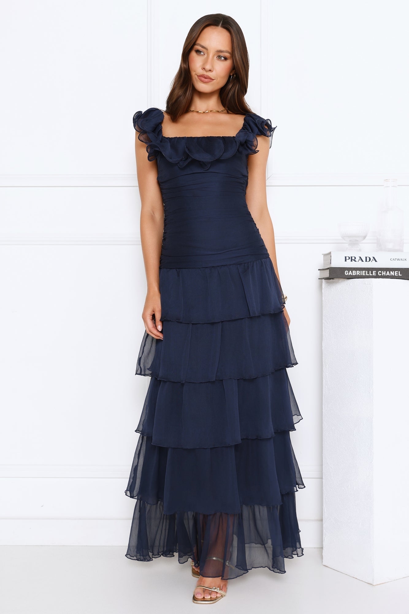 Dreamweaver's Kiss Maxi Dress Navy