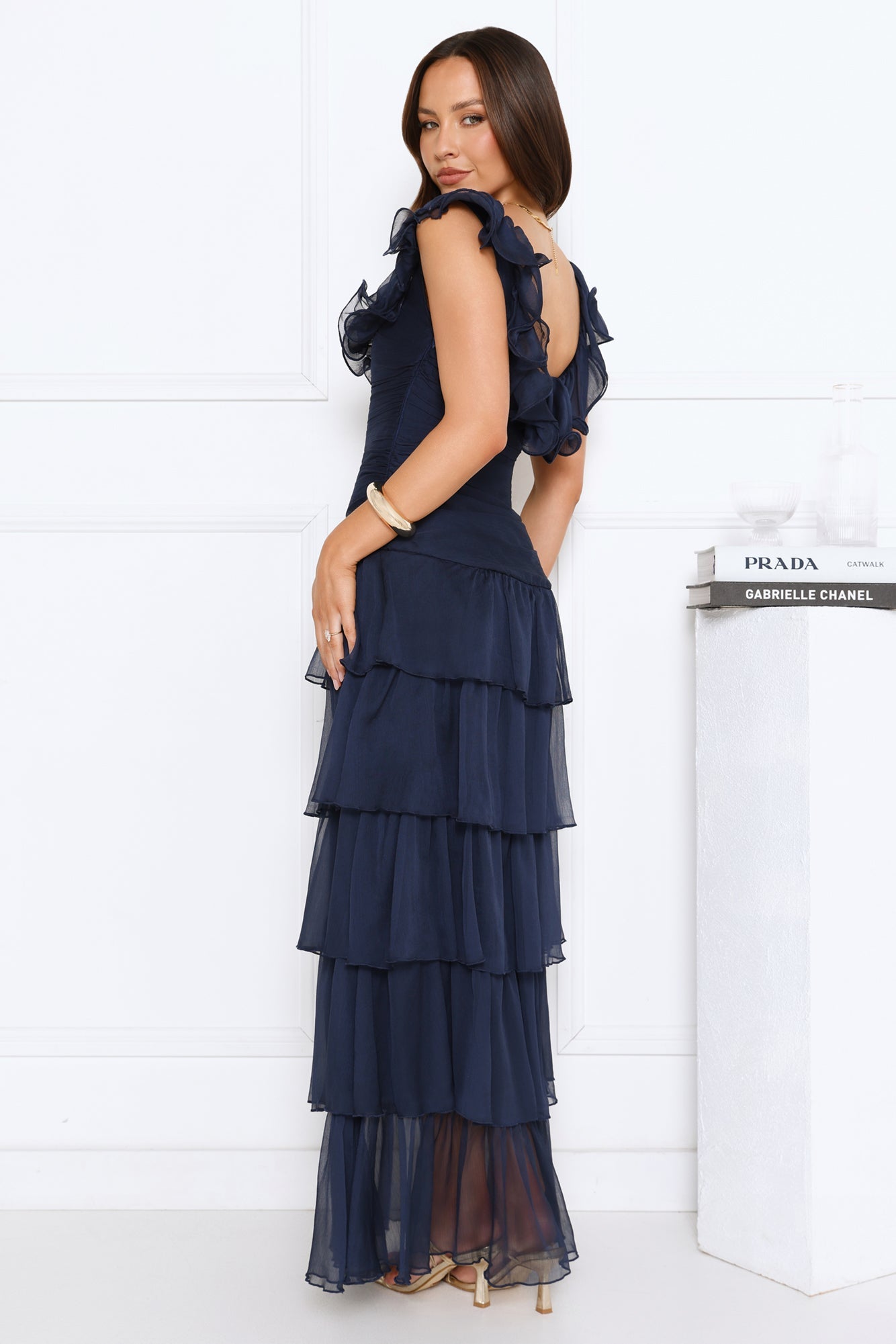 Dreamweaver's Kiss Maxi Dress Navy