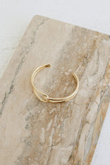 18k Gold Plated Smooth Style Cuff Gold