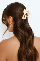 Glossed Claw Clip Yellow