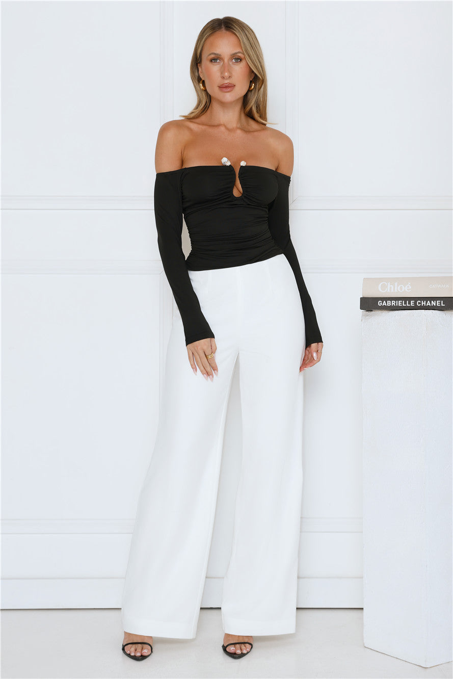 Hot Girl HQ Off Shoulder Top Black