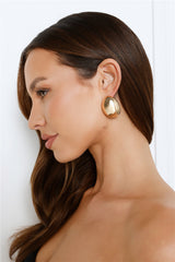 18k Gold Plated Party Late Earrings Gold